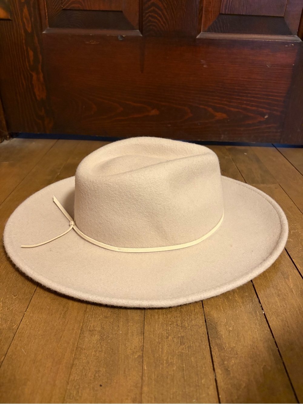 Sonoma Wide Brim Wool Hat in Light Cream